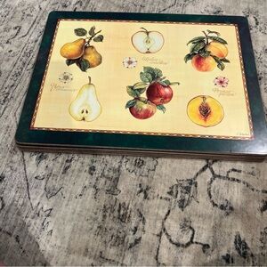 VINTAGE Pimpernel Cork Coasters with Blue Emblem